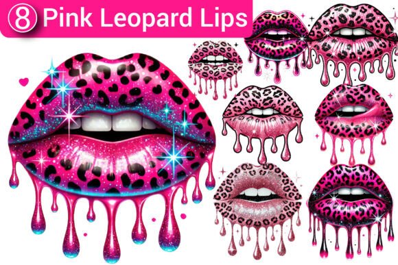 Download Leopard Lips Clipart Sublimation Bundle - Leopard lips Collection