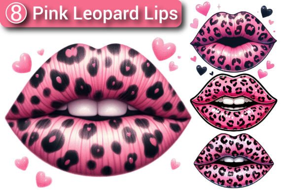 Download Pink Leopard Lips Clipart Sublimation - Premium Resources
