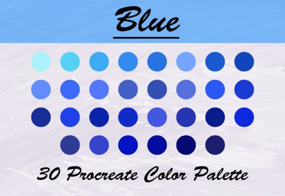 Download Blue Sky Color Palette for Procreate - Premium Resources
