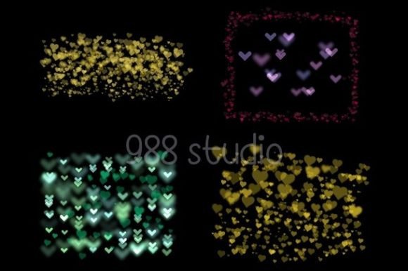 Download Heart Splatter Confetti Decoration Png - Decoration Collection