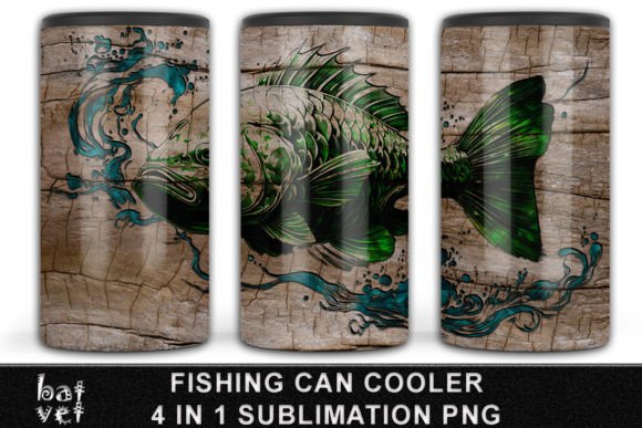 Download 4 in 1 Fishing Can Cooler Sublimation - Can cool Collection